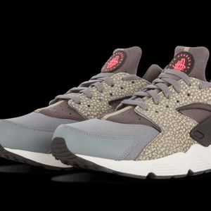 Nike Air Huarache Run Prm Safari Medium Cool Grey Hyper Black Punch Ash 704830-0